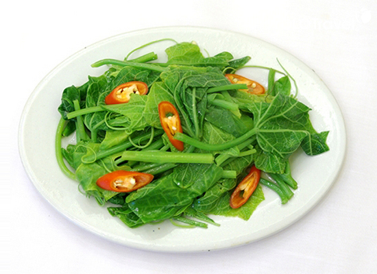 Ngọn su su xào/luộc