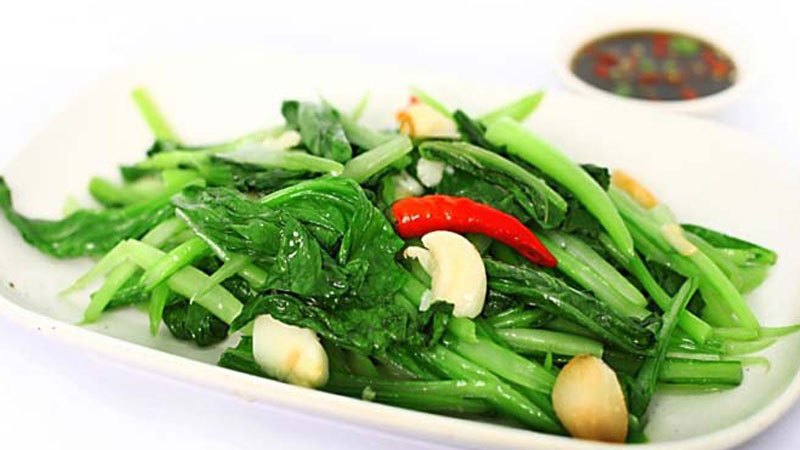 Rau cải xào/luộc