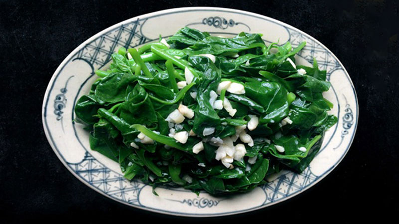Rau mồng tơi xào/luộc
