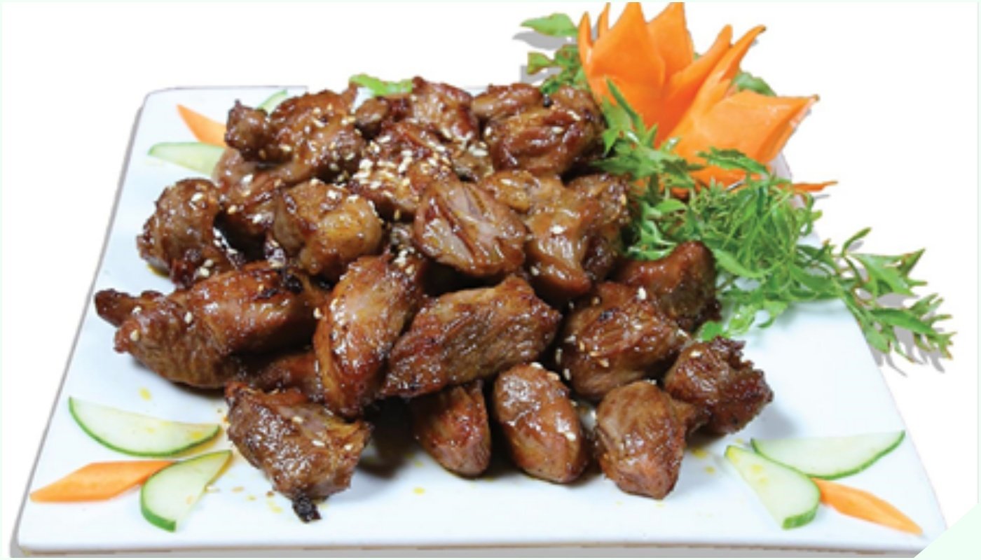 Dải lợn nướng