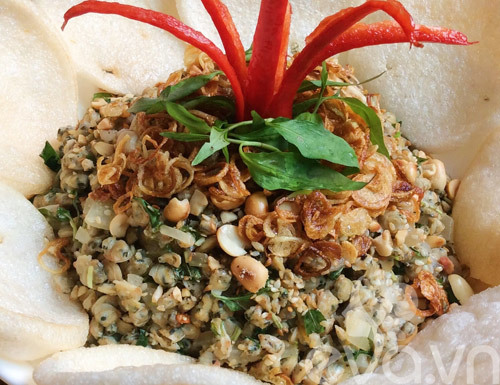 Hến xào phồng tôm