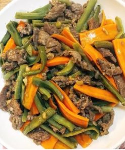 Nghé xào rau tiến vua