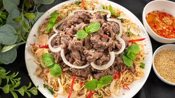 Nộm nghé hoa chuối