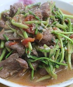 Nghé xào rau cần