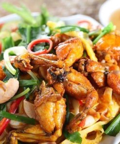 Ếch xào măng cay