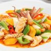 Mực xào hành tây