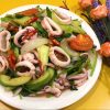 Mực xào cần tỏi